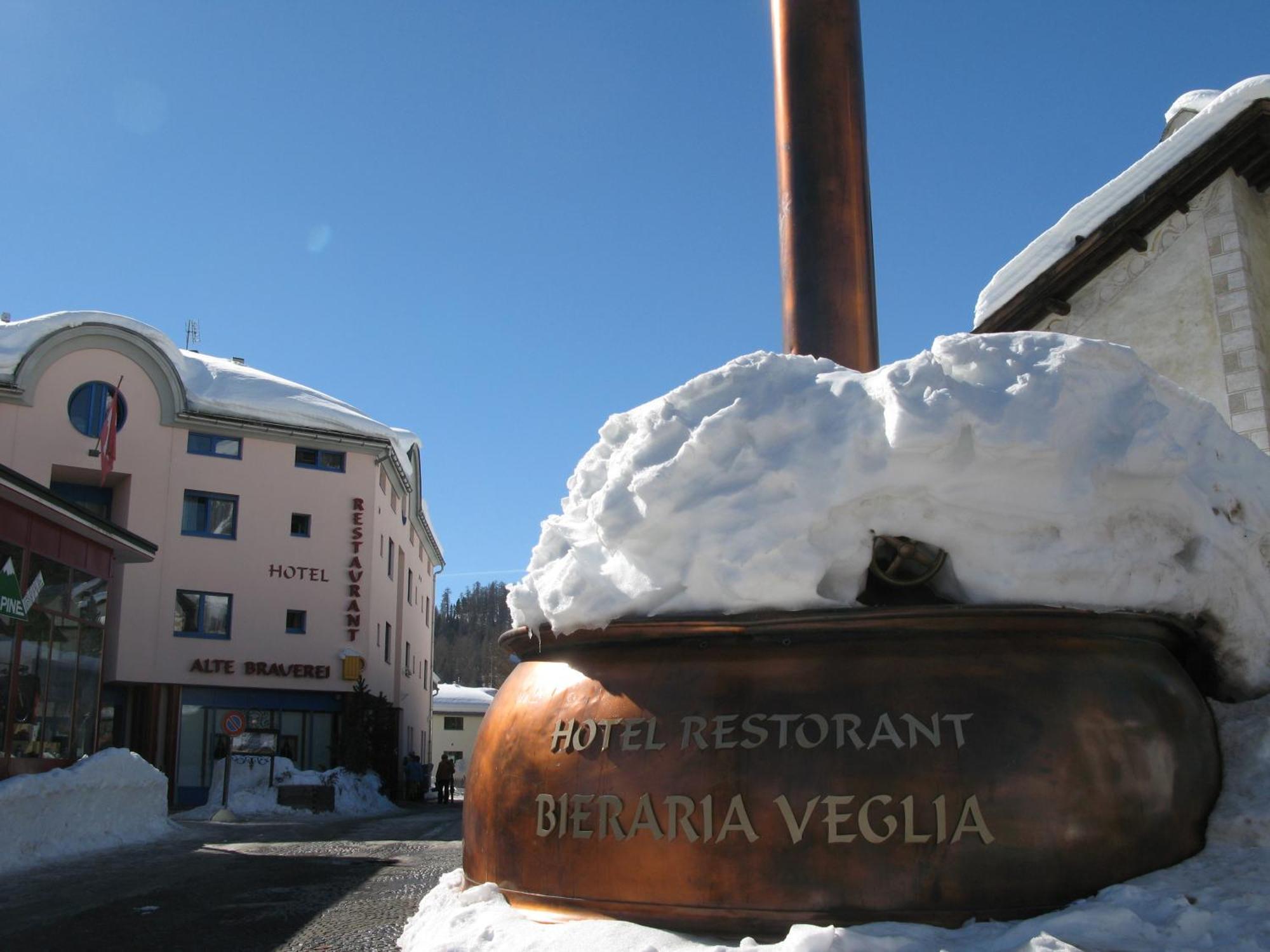Hotel Restaurant Alte Brauerei Celerina/Schlarigna Dış mekan fotoğraf